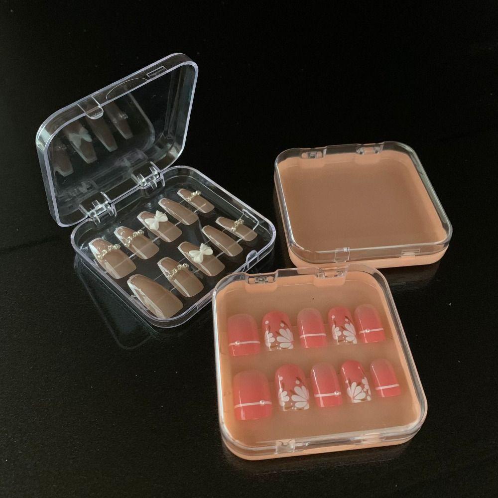 

Box Travel Manicure Decoration Box Nail Ornaments Box Nail Display Box Fake Nail Storage Box