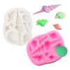 Marine Theme Fondant Silicone Mold Seashell Conch Mermaid Tail DIY Handmade Baking Tools