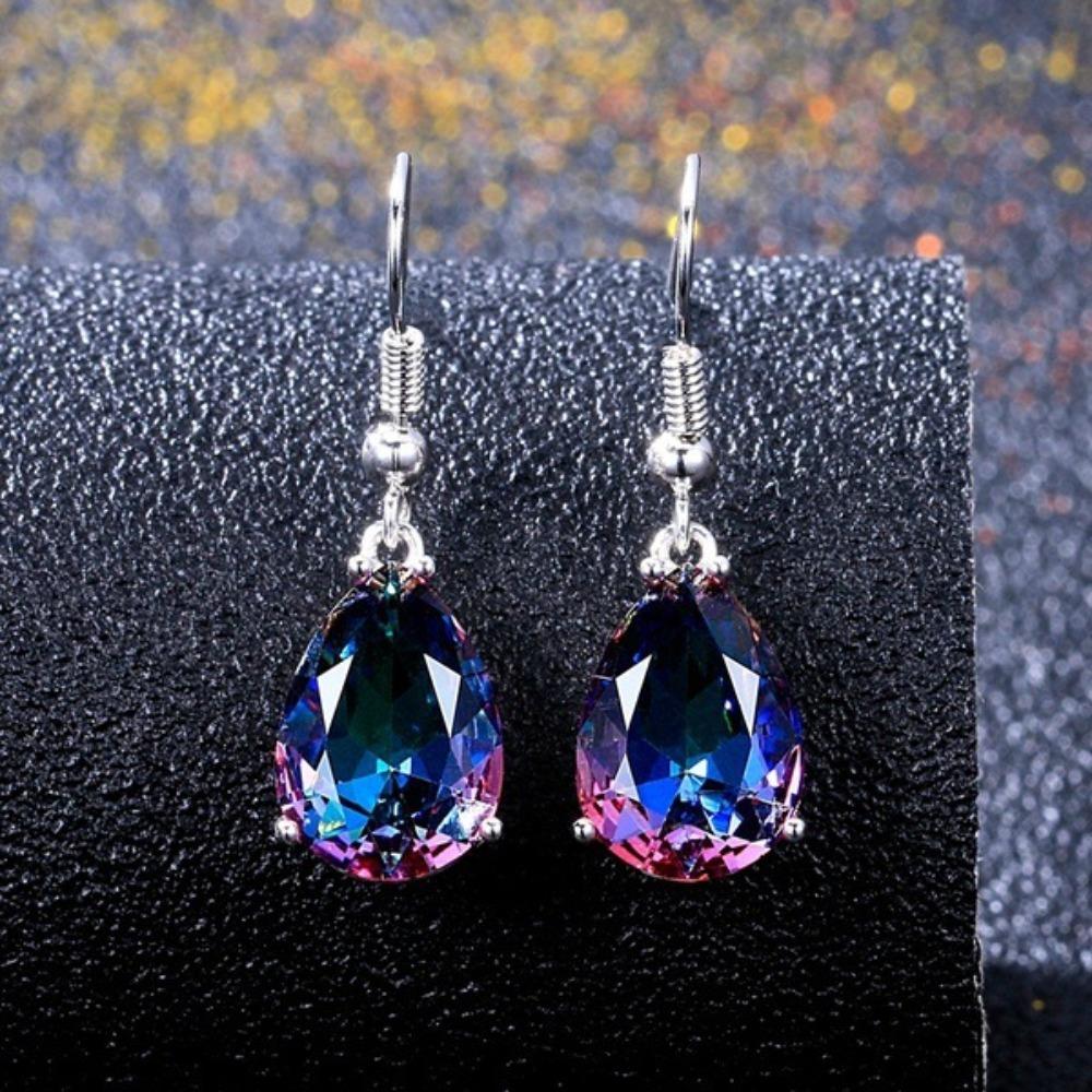 Luxury Zircon Women's Earrings Sparkly Versatile Dangle Stud Earrings Jewelry Accessories Gift For Women