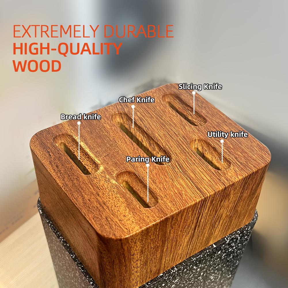 Knife Block Holder Plastic Utensil Kitchen Storage Stand Kitchen Multifunctional Utility Tool Knife Stand Accessories Tool