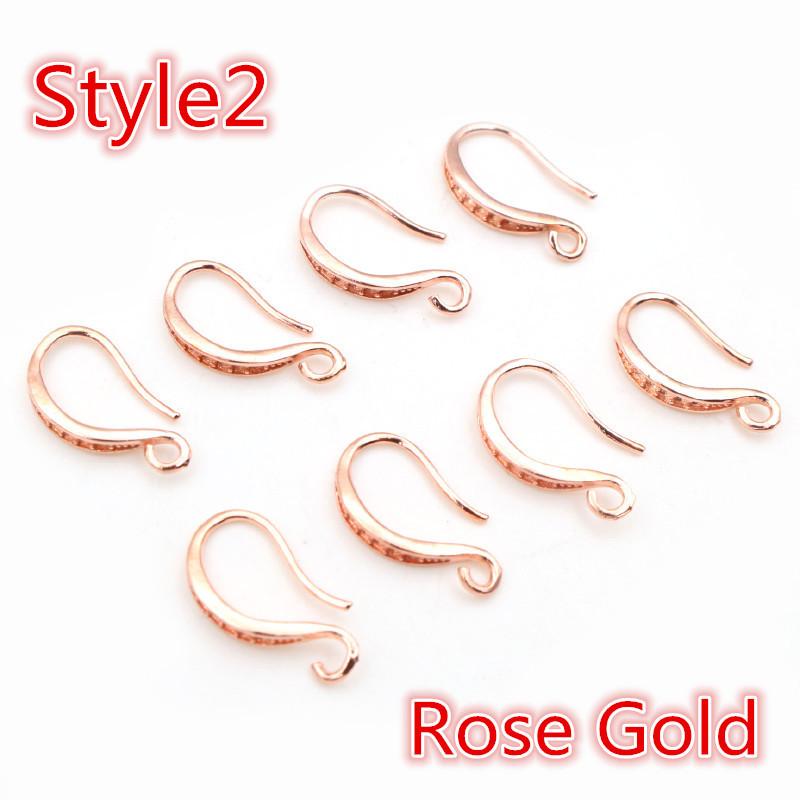15x10mm 20pcs High Quality Silver Plated Bronze Gold Color French Earring Hooks Wire Settings Base Setting WholeSale