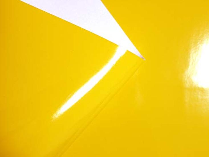 Synthetic Leather Patent Leather Fabric 92 X 44 Cm Fabric, (yellow)