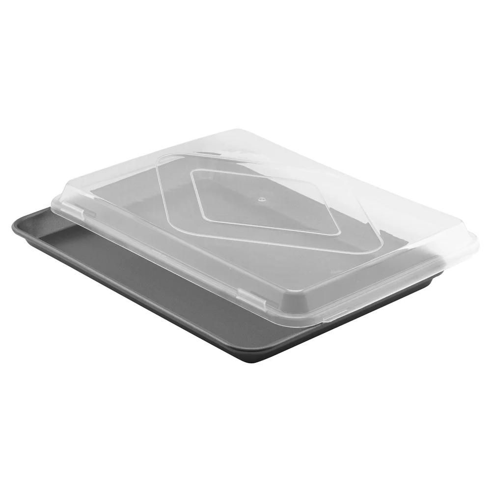 Nonstick Half Sheet Pan with BPA Free Lid Heavy Duty Baking and Roasting Pan Durable Steel Easy Cleanup Anti-Warp Design