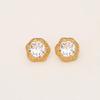 Flashy Zircon Stud Earrings: Unisex Luxury Minimalist Fashion with Hip Hop Punk Vibe