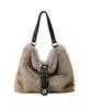 Sand Museum Flap Hobo Bag [Fur Brown]