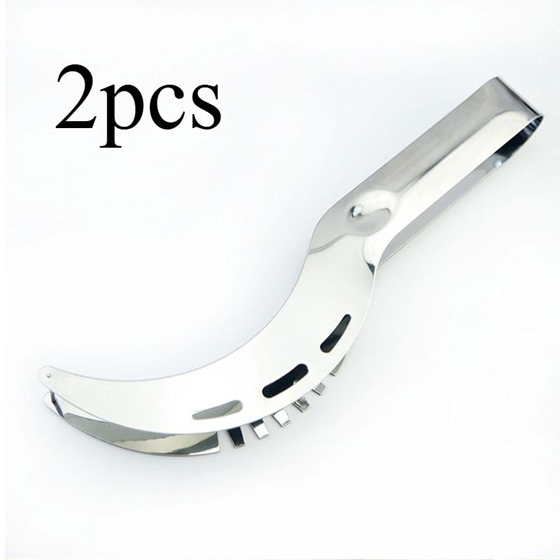 2 v 1 Kleště na ovoce Kráječ na meloun Artefakt Nerezový nůž Vykrajovátko Ovoce Meloun Klip Kráječ Nástroj Kuchyňské doplňky