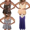 No Brand Sexy Nightclub Mini Skirt With Rhinestone Embellishments For Night Out