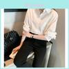 Cotton Shirt For Women With Pockets Casual Style Long Sleeve Top Autumn