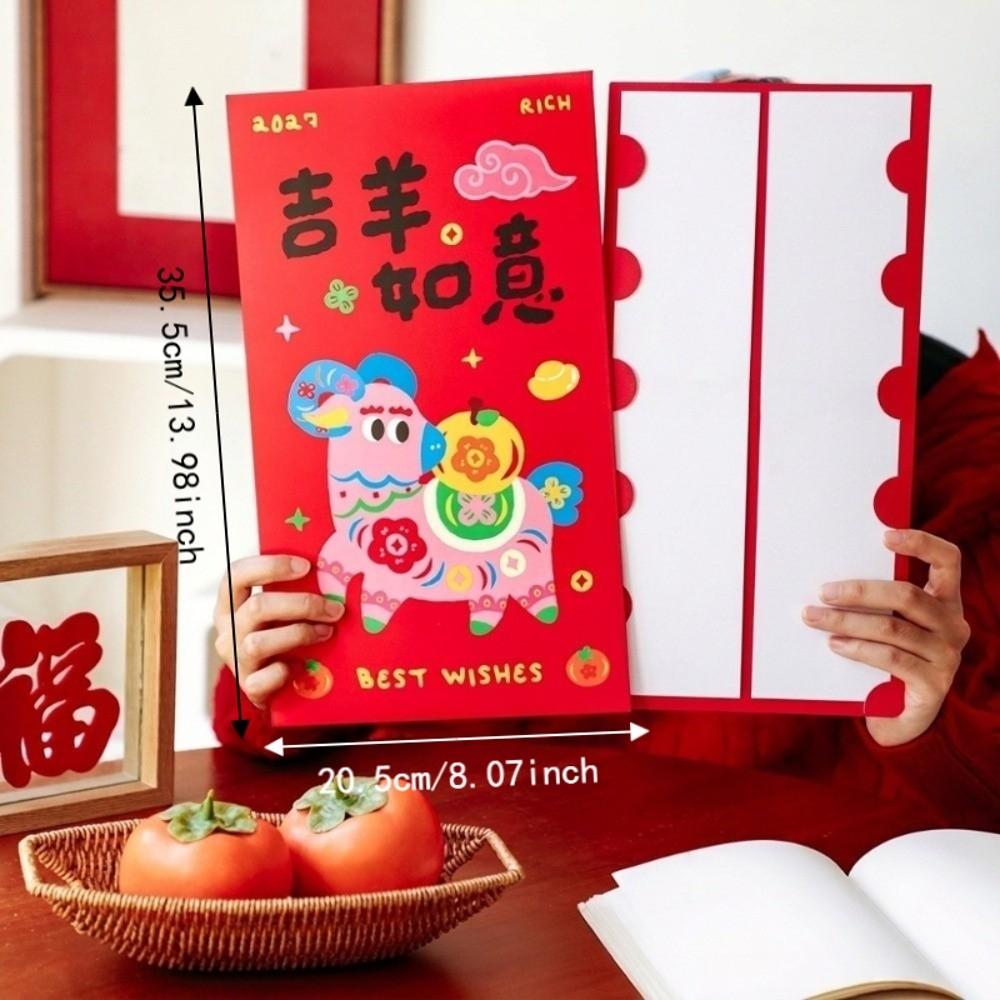 Chinese Style New Year Money Envelope Traditional Large Lucky Red Pocket Birthday Celebration