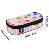 Pen Case Neat Design Scratch Resistant Polyester Zipper Closure with Main Compartment Mesh Pocket and Pen Slots for Boys Girls