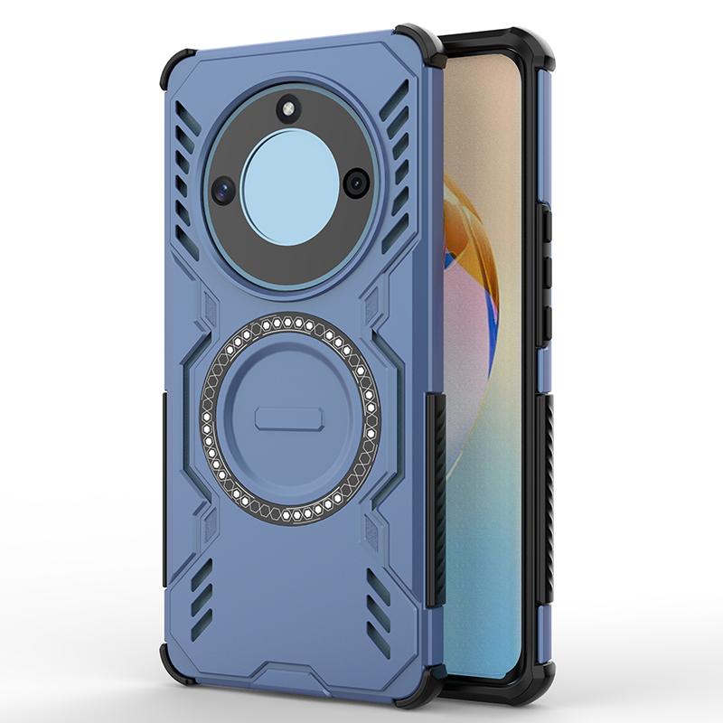 Heat Dissipation Armor Shockproof Magnetic Case For Honor X40 X9A X50 X9B Magic 5 Lite Four Corner TPU Frame Plastic Back Cover