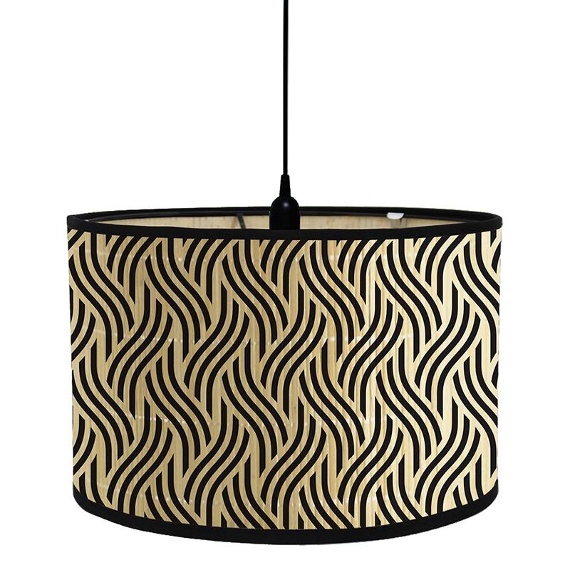 New Japanese Homestay Retro Chandelier Lamp Shade Bar Cafe European Home Living Room Decor Bamboo Lampshade Art Light Cover