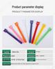 Cat and T-Shaped Velcro Cable Ties - Custom Logo Printing Available