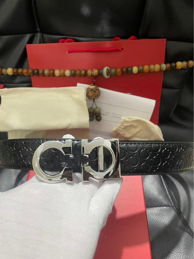 Modern Men's Leather Belt - Genuine Cowhide for Casual and Trendy Wear