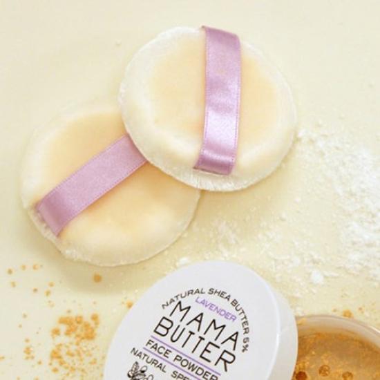 Mama Butter Face Powder SPF25 Organic Lavender 8g Additive-Free (Clear) PA++ [Soap-Free, Shiny, Translucent] Scent,