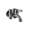 Multifunction Three Tap Faucet Dual Control Double Outlet Angle Valve Flushing Spray Three Way Water Tap Easy To Install