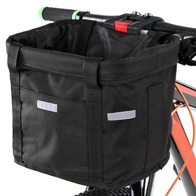 Cesta grande de metal para bicicleta, cesta de manillar para bicicleta de montaje rápido, espaciosa