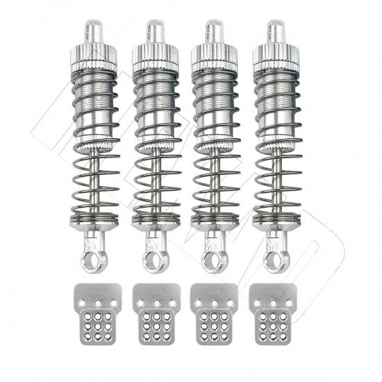4Pcs Metal Hydraulic Shock Absorber Oil Damper for WPL C14 C24 C34 C44 MN Model D90 D91 99 99S Hs 18311 18312 RC Car