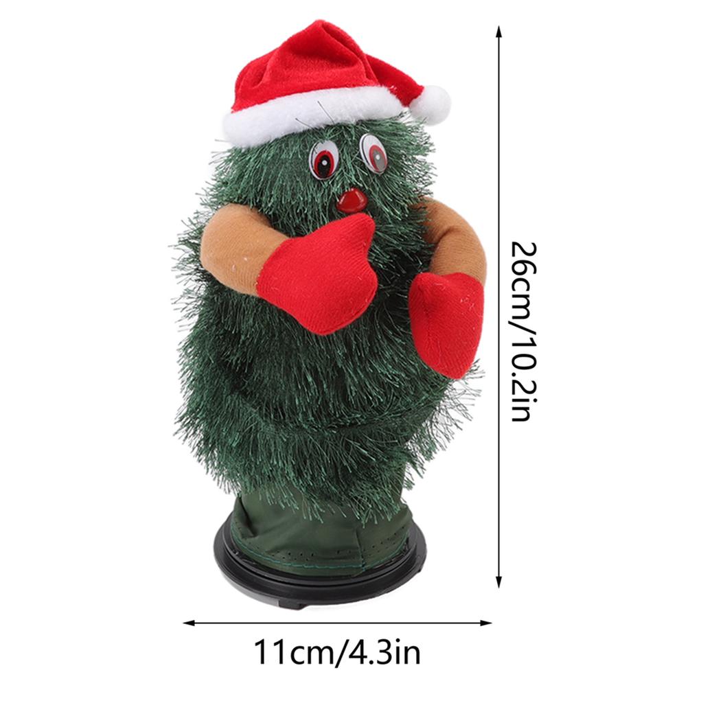 Rotating Dancing Christmas Tree Music Plastic Electric Christmas Tree Toy for Decoration Children's Day
