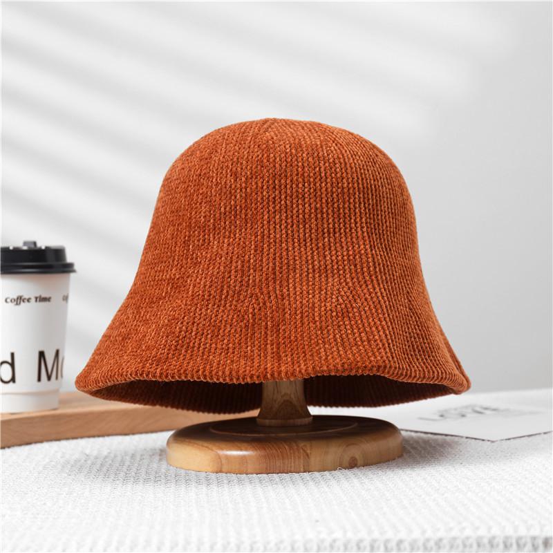 Fashionable Small Brim Bucket Hat Women Winter Warm Windproof Adjustable Cap Elegant Style