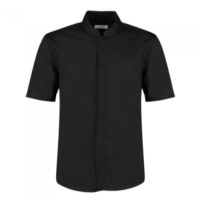 BARGEAR Mens Mandarin Collar Tailored Short-Sleeved Shirt