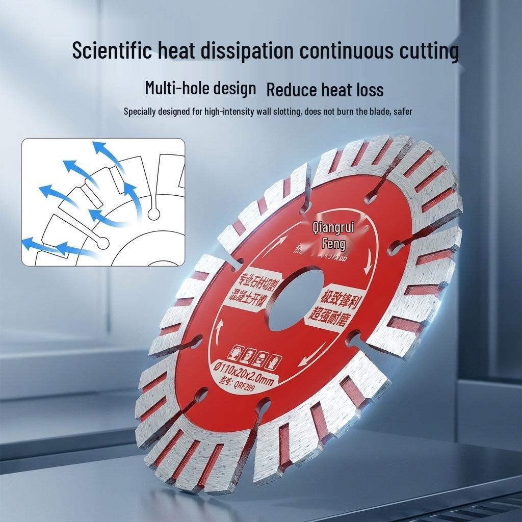 Diamond Grooving Blade for Concrete, Marble, and Rock Slab Cutting