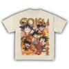 Dragon Ball Kid Goku Anime Print T-shirt, Kids Unisex Pure Cotton Short Sleeve Streetwear Women And Men T-shirt