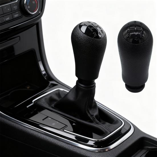 Yousheng 5-Speed Gear Shift Knob for Renault Ergonomic Replacement Handle Universal Car Gear Shift Lever Handle Dust-Proof Cover Black Gear Lever
