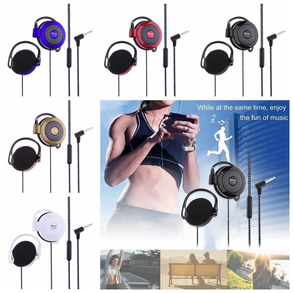 Stereo Ear Hanging Wired Headphones Ear Hanging 3.5mm Stereo Ear Hook  MP4