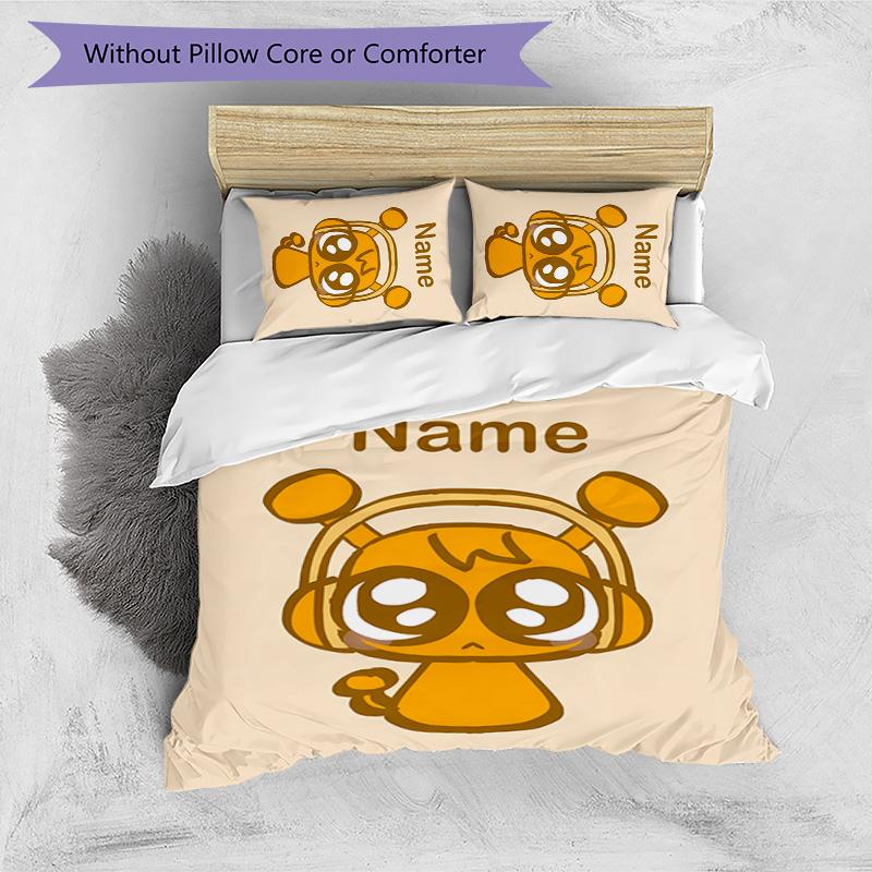 3pcs SPRUNKI3 Cover Set - Personalized Name, HD Printed Bedding with 1 Cover and 2 Pillowcases - Perfect for Home Decor, Easy Care