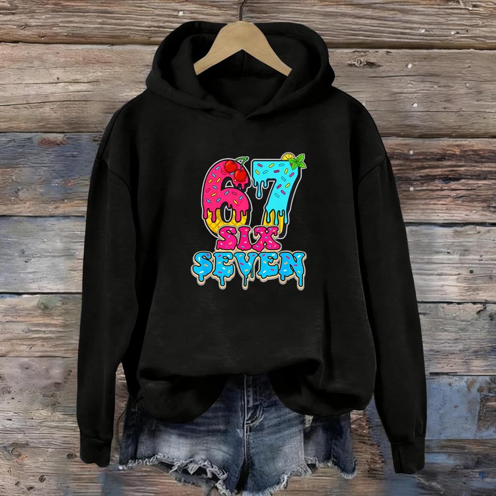 Women's Fashion Daily Versatile Casual Sweatshirts Long Sleeve Hooded Top Sweatshirts