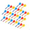 30 Pack Multicolor Plastic Darts Shafts Replacement Stems Combo Stalk
