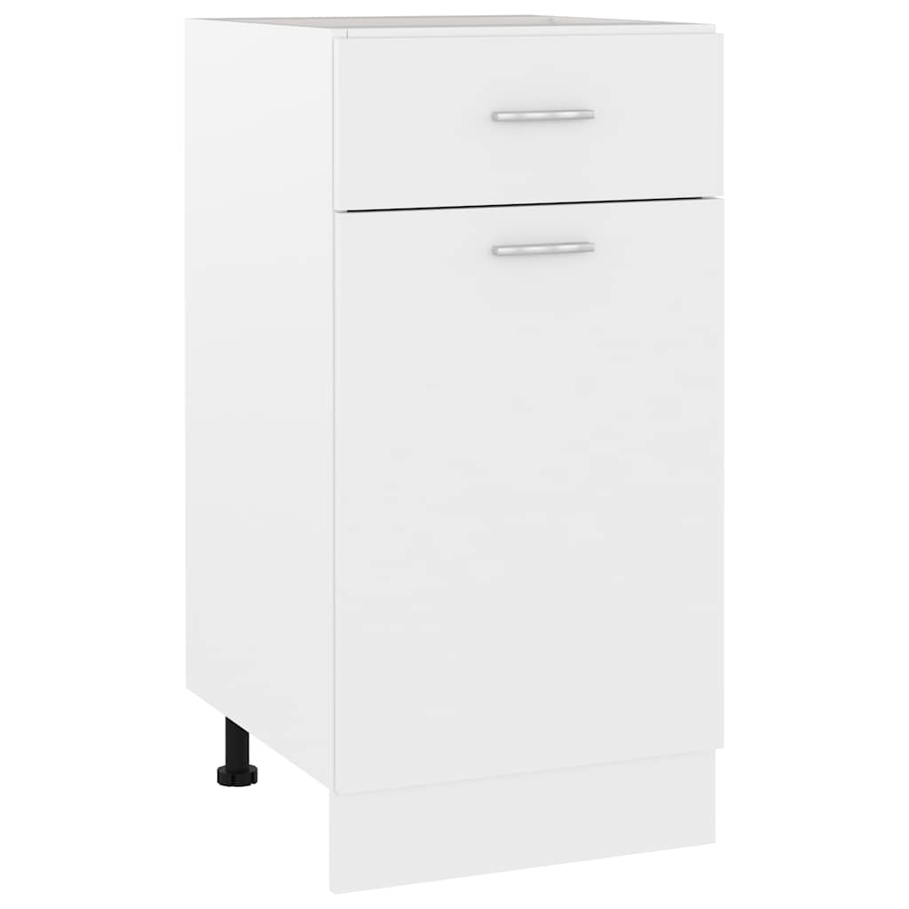 vidaXL Schubunterschrank Lyon Weiß 40x46x81,5 cm Holzwerkstoff