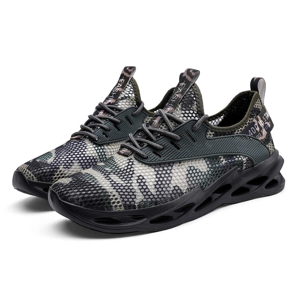 Summer Men's Mesh Breathable Camouflage Sports Shoes 2025 Outdoor Lightweight Fitness Hiking Road Running Luxury Casual Shoes
