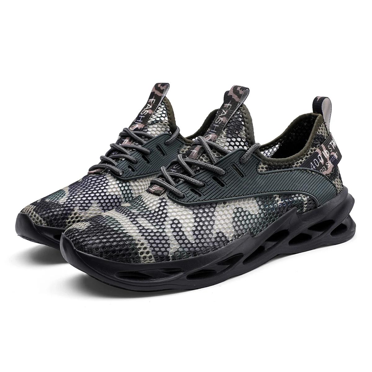 

Summer Men s Mesh Breathable Camouflage Sports Shoes 2025 Outdoor Lightweight Fitness Hiking Road Running Luxury Casual Shoes 37