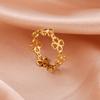 Cazador Trendige Kleeblattringe für Damen Edelstahl Minimalistische Ringe Schmuck Jubiläum Hochzeit Muttergeschenk 2026