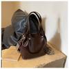 Retro small bag women's autumn and winter versatile new fashion broadband messenger bag shoulder bucket bag
