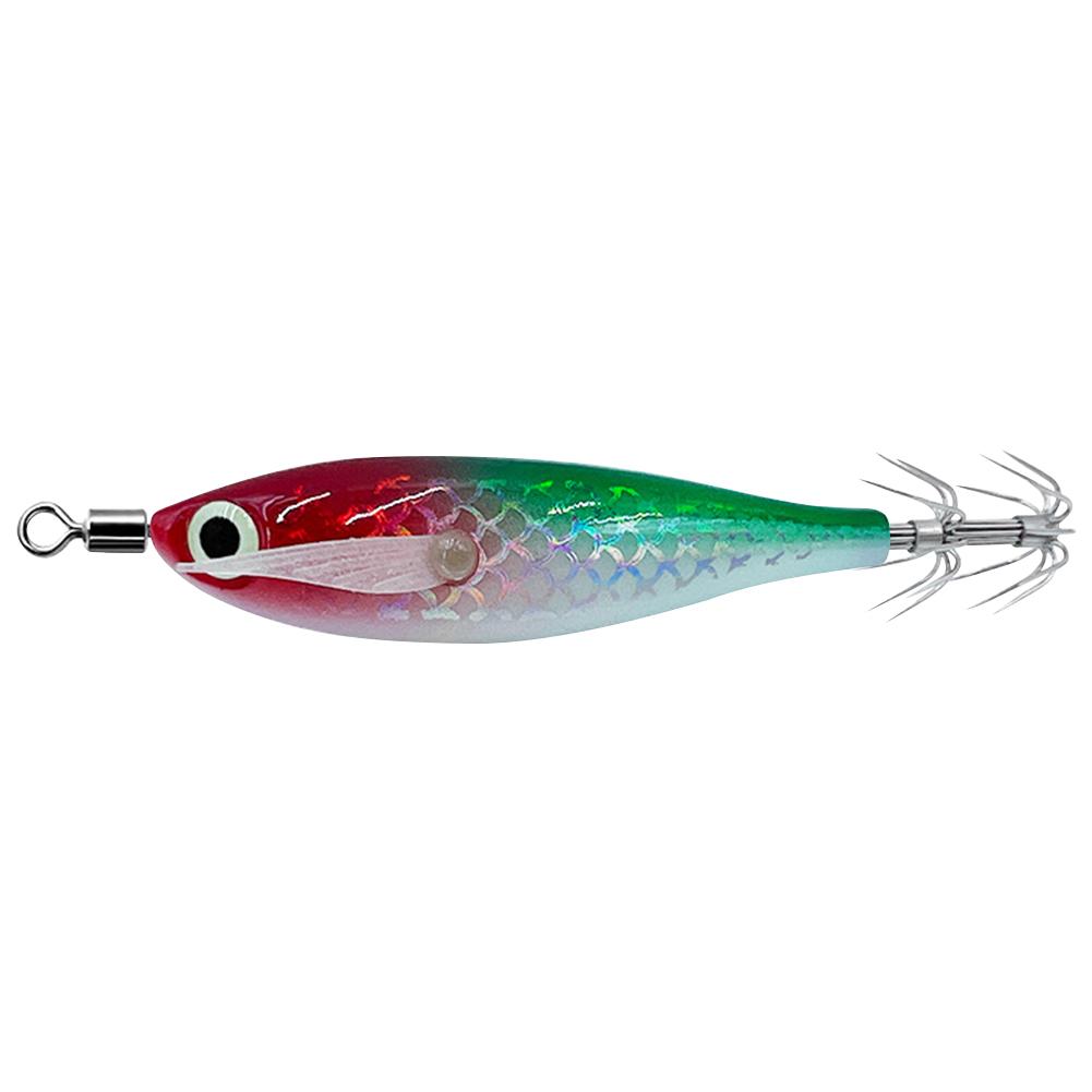 Luminous Squid Hook Squid Fishing Lure with 3D Eyes Glow In The Dark Squid Bait Fake Octopus Bait for Saltwater Freshwater