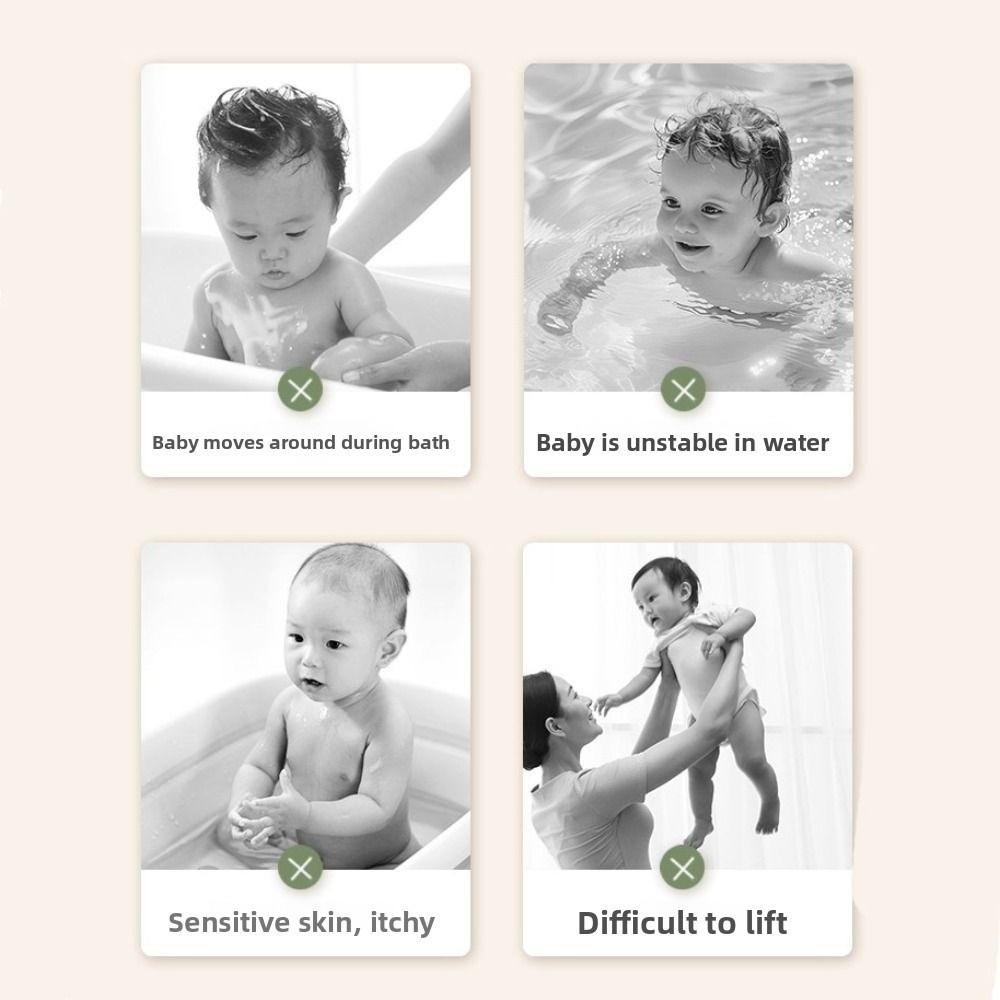 Armrest Design Anti-Slip Bath Organizer Foldable Baby Bath Stand  Home Bathing