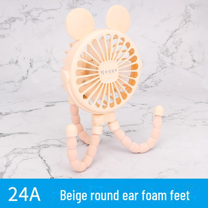 Versatile Portable Mini Fan: Hangable, Standable, or Wrappable - Ideal for Dorms and Outdoor Use