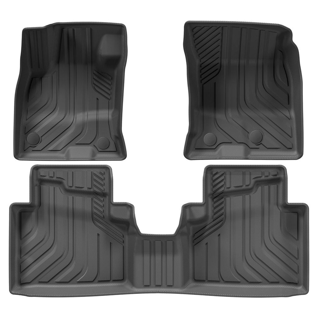 For Ford Escape /Ford Kuga PHEV (Not for Hybrid) 2020-2025 TPE 3D Car Floor Mats Cargo Liner Trunk/Backrest Pad Waterproof Black
