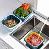 3 In 1 Double Layer Drain Basket Box with Lid Multifunction Refrigerator Crisper Storage Container Vegetable Organizer