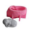 Resin Molds 3D Animal Epoxy Mold for Pet Memorials Offering Beautiful Sleeping Animal Figurines and Easy Demolding