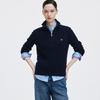 Giovanni Valentino Women's Cable Knit Half-Open Collar Wool Sweater