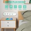 Power Strip 3000W 3 Widely Spaced Outlets 4 USB Charging Ports