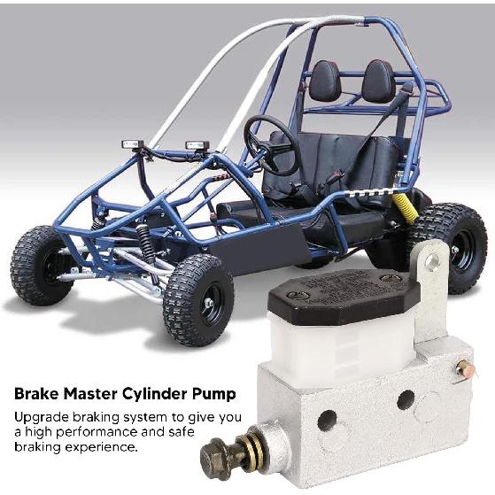 Hydraulic Brake Master Cylinder Pump, Metal Hydraulic Brake Master Cylinder Pump Assembly 12.8 for Go Kart 3 Wheel ATV Modified Brake Pump