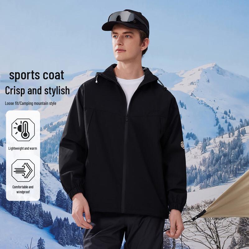 

JEEP Men s Hooded Outdoor Casual Jacket L
