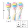 Eco-Friendly Indestructible Pet Dog Toys - Bite-Resistant Cotton Rope Fabric Molar Strips