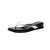 Cool slippers for women in summer and autumn, Su square head, toe slope and beach flip-flops for women