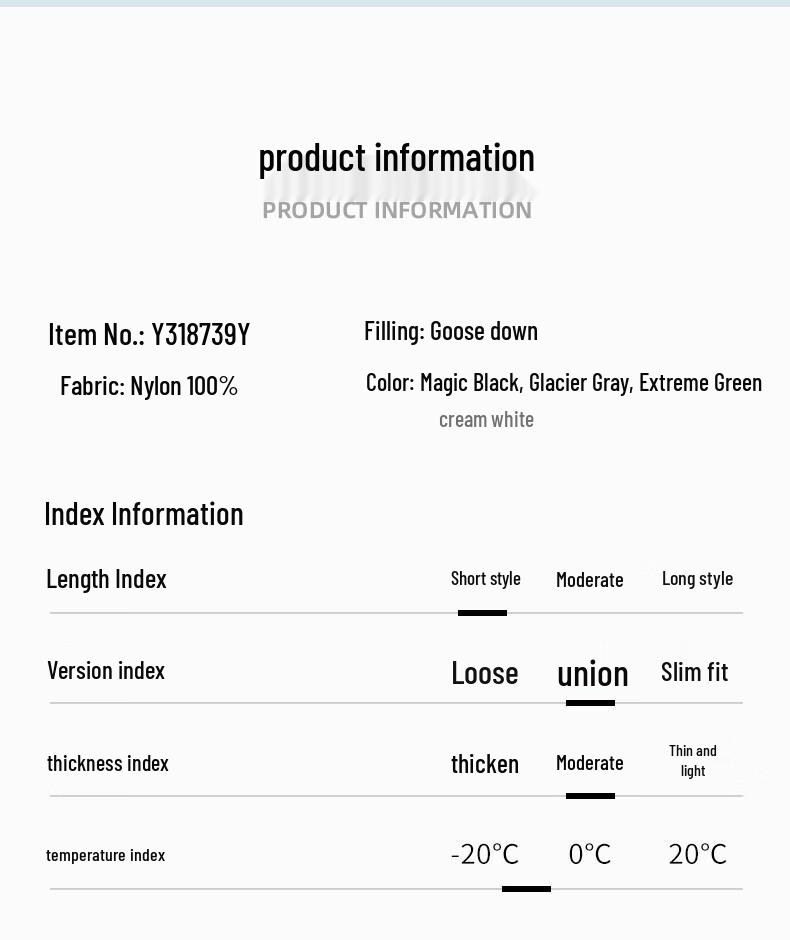 Qianrengang Unisex Hooded Goose Down Jacket Y318739Y